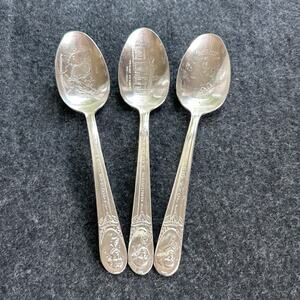 Vintage Statesman Silverplate Spoons – Washington, Jefferson, Adams, Set of 3